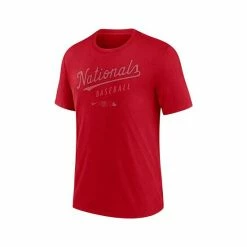 Best Sale 🤩 Nike Men's Red Washington Nationals Authentic Collection Early Work Performance Tri-Blend T-shirt 💯 -Outlet Nike Store unnamed file 1029