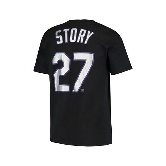 Coupon ๐ Nike Youth Big Boys Trevor Story Black Colorado Rockies Player Name And Number T-Shirt โค๏ธ 4 Coupon ๐ Nike Youth Big Boys Trevor Story Black Colorado Rockies Player Name And Number T-Shirt โค๏ธ - Image 2
