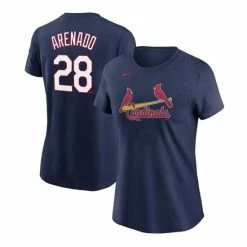 Cheapest ๐ Nike ๐ฉ Women's Nolan Arenado Navy St. Louis Cardinals Name And Number T-shirt โ