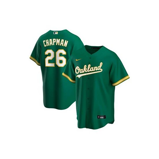 Budget 😀 Nike Youth Big Boys Matt Chapman Kelly Green Oakland Athletics Alternate Replica Player Jersey ⭐ 4 Budget 😀 Nike Youth Big Boys Matt Chapman Kelly Green Oakland Athletics Alternate Replica Player Jersey ⭐ - Image 2