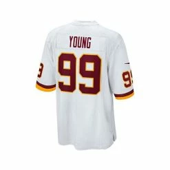 Best Sale ❤️ Nike Men's Chase Young White Washington Football Team Player Game Jersey ⌛ -Outlet Nike Store unnamed file 1075