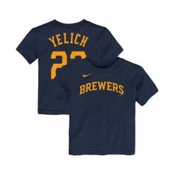 Best reviews of โจ Nike Toddler Boys And ๐ง Girls Christian Yelich Navy Milwaukee Brewers Player Name And Number T-Shirt โค๏ธ