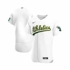 Wholesale 🧨 Nike Men's White Oakland Athletics Home Authentic Team Jersey 🎁