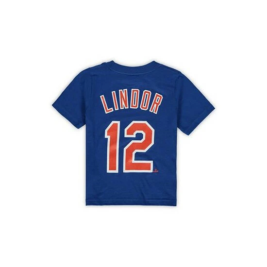 Deals 🔔 Nike Toddler Boys And 👧 Girls Francisco Lindor Royal New York Mets Player Name And Number T-Shirt 😉 4 Deals 🔔 Nike Toddler Boys And 👧 Girls Francisco Lindor Royal New York Mets Player Name And Number T-Shirt 😉 - Image 2
