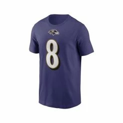 Best Sale 👍 Nike Men's Lamar Jackson Purple Baltimore Ravens Name And Number T-shirt 🥰 -Outlet Nike Store unnamed file 1114