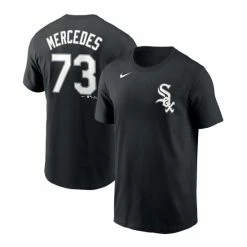 Coupon 💯 Nike Men's Yermin Mercedes Black Chicago White Sox Player Name Number T-shirt 🎉