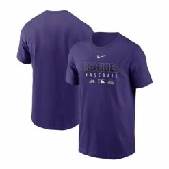 Best Sale 🎁 Nike Men's Purple Colorado Rockies Authentic Collection Team Performance T-shirt 👍