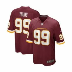 Discount ⌛ Nike Men's Chase Young Burgundy Washington Football Team Player Game Jersey 🧨