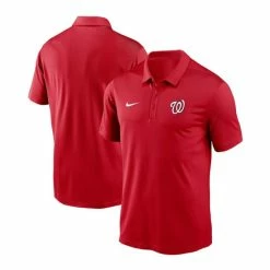 Best deal 🔥 Nike Men's Red Washington Nationals Team Logo Franchise Performance Polo ✨