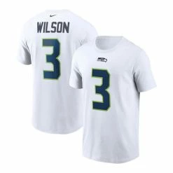 Best Pirce ๐ Nike Men's Russell Wilson White Seattle Seahawks Name And Number T-shirt ๐