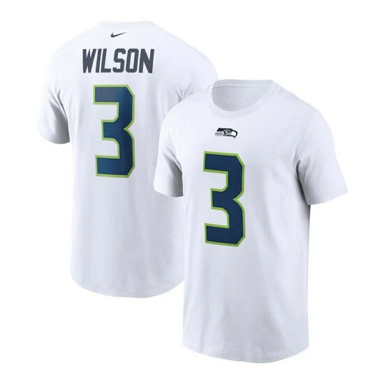 Best Pirce 👍 Nike Men's Russell Wilson White Seattle Seahawks Name And Number T-shirt 🛒 3 Best Pirce 👍 Nike Men's Russell Wilson White Seattle Seahawks Name And Number T-shirt 🛒