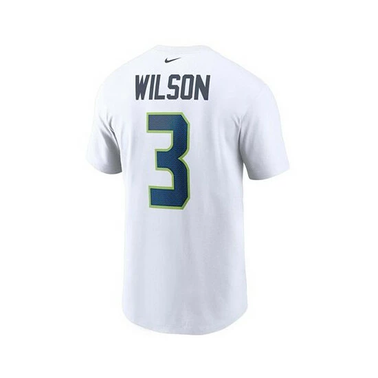 Best Pirce 👍 Nike Men's Russell Wilson White Seattle Seahawks Name And Number T-shirt 🛒 5 Best Pirce 👍 Nike Men's Russell Wilson White Seattle Seahawks Name And Number T-shirt 🛒 - Image 3