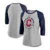 Best Sale 🎁 Nike 👩 Women's Gray, Navy Cleveland Indians Encircled Tri-Blend 3/4-Sleeve Raglan T-shirt 🔔 -Outlet Nike Store unnamed file 1278