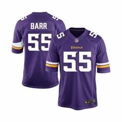 Brand new 💯 Nike Youth Boys And 👧 Girls Anthony Barr Purple Minnesota Vikings Team Color Game Jersey 🌟