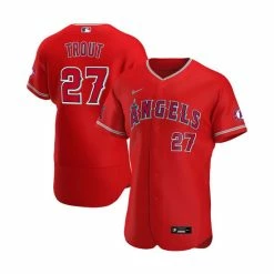 Best reviews of ⌛ Nike Men's Mike Trout Red Los Angeles Angels Alternate Authentic Player Jersey ⭐