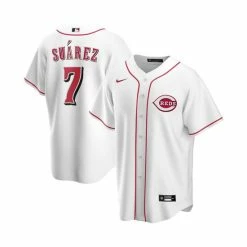 Top 10 ✨ Nike Men's Eugenio Suarez White Cincinnati Reds Home Replica Player Name Jersey 👏