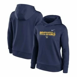 Top 10 ๐ Nike ๐ฉ Women's Navy Milwaukee Brewers Club Angle Performance Pullover Hoodie ๐