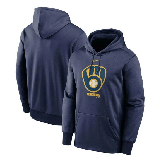 Flash Sale ๐ Nike Men's Navy Milwaukee Brewers Logo Therma Performance Pullover Hoodie ๐งจ 3 Flash Sale ๐ Nike Men's Navy Milwaukee Brewers Logo Therma Performance Pullover Hoodie ๐งจ