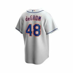 Discount 😀 Nike Men's Jacob DeGrom Gray New York Mets Road Replica Player Name Jersey ✨ -Outlet Nike Store unnamed file 1375