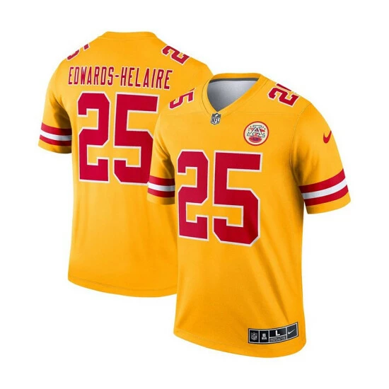 Best deal ๐งจ Nike Men's Clyde Edwards-Helaire Yellow Kansas City Chiefs Inverted Legend Jersey ๐คฉ 3 Best deal ๐งจ Nike Men's Clyde Edwards-Helaire Yellow Kansas City Chiefs Inverted Legend Jersey ๐คฉ