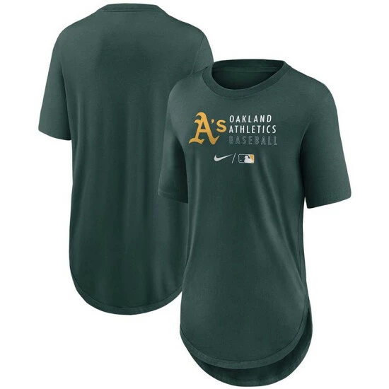 Brand new ๐ Nike ๐ฉ Women's Green Oakland Athletics Authentic Collection โพ Baseball Fashion Tri-Blend T-shirt ๐งจ 3 Brand new ๐ Nike ๐ฉ Women's Green Oakland Athletics Authentic Collection โพ Baseball Fashion Tri-Blend T-shirt ๐งจ
