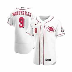 Discount 🧨 Nike Men's Mike Moustakas White Cincinnati Reds Home Authentic Player Jersey 😀