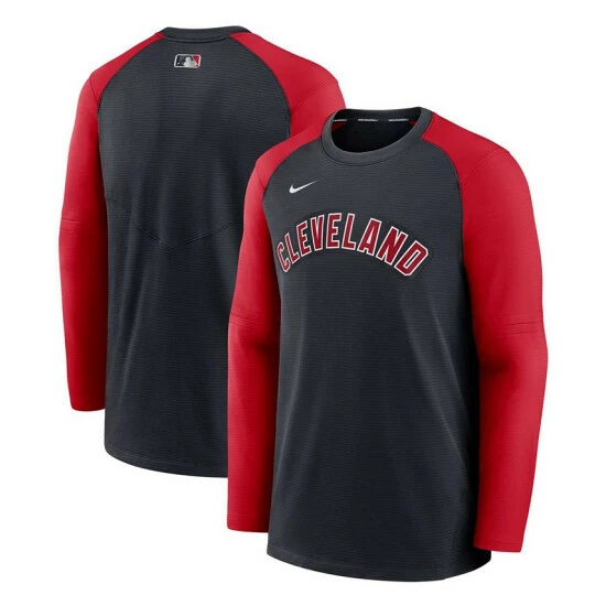 Flash Sale ๐ Nike Men's Navy, Red Cleveland Indians Authentic Collection Pregame Performance Raglan Pullover Sweatshirt โจ 3 Flash Sale ๐ Nike Men's Navy, Red Cleveland Indians Authentic Collection Pregame Performance Raglan Pullover Sweatshirt โจ