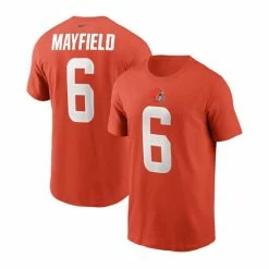 Best deal 🛒 Nike Men's Baker Mayfield Orange Cleveland Browns Name And Number T-shirt 👍