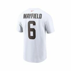 Best Pirce ⭐ Nike Men's Baker Mayfield White Cleveland Browns Name And Number T-shirt ✨ -Outlet Nike Store unnamed file 1451