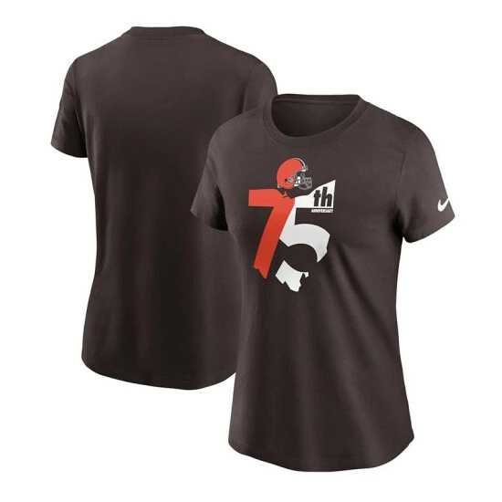 Best Sale ๐ฅ Nike ๐ฉ Women's Brown Cleveland Browns 75th Anniversary State T-shirt ๐ 3 Best Sale ๐ฅ Nike ๐ฉ Women's Brown Cleveland Browns 75th Anniversary State T-shirt ๐