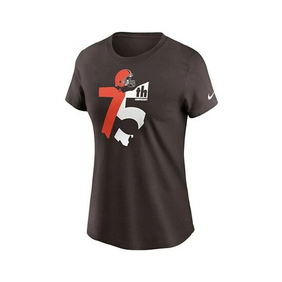 Best Sale ๐ฅ Nike ๐ฉ Women's Brown Cleveland Browns 75th Anniversary State T-shirt ๐ 5 Best Sale ๐ฅ Nike ๐ฉ Women's Brown Cleveland Browns 75th Anniversary State T-shirt ๐ - Image 3