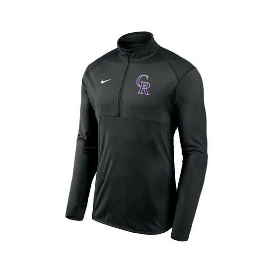 New ๐ Nike Men's Black Colorado Rockies Team Logo Element Performance Half-Zip Pullover Jacket ๐ฅ 4 New ๐ Nike Men's Black Colorado Rockies Team Logo Element Performance Half-Zip Pullover Jacket ๐ฅ - Image 2