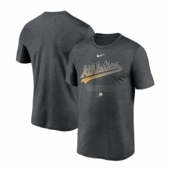 Brand new 😍 Nike Men's Charcoal Oakland Athletics Authentic Collection Legend Performance T-shirt ❤️
