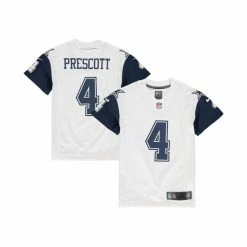 Buy 👏 Nike Youth Boys Dak Prescott White Dallas Cowboys Color Rush Game Jersey 😍
