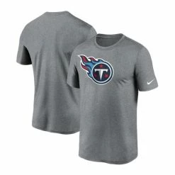 Best deal ✨ Nike Men's Heather Charcoal Tennessee Titans Logo Essential Legend Performance T-shirt 😍