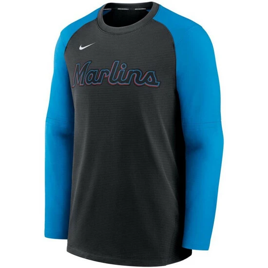 Top 10 ๐ฏ Nike Men's Black, Blue Miami Marlins Authentic Collection Pregame Performance Raglan Pullover Sweatshirt ๐ 6 Top 10 ๐ฏ Nike Men's Black, Blue Miami Marlins Authentic Collection Pregame Performance Raglan Pullover Sweatshirt ๐ - Image 4