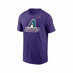 New 👏 Nike Men's Purple Arizona Diamondbacks Cooperstown Collection Logo T-shirt ✔️ -Outlet Nike Store unnamed file 1561