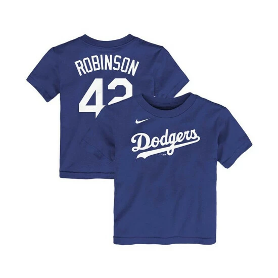 Cheapest ๐ Nike Toddler Boys And ๐ง Girls Jackie Robinson Royal Los Angeles Dodgers Player Name And Number T-Shirt ๐ฏ 3 Cheapest ๐ Nike Toddler Boys And ๐ง Girls Jackie Robinson Royal Los Angeles Dodgers Player Name And Number T-Shirt ๐ฏ