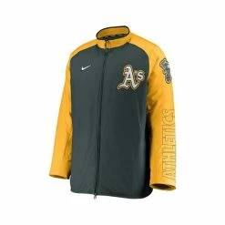 Buy 😍 Nike Men's Green Oakland Athletics Authentic Collection Dugout Full-Zip Jacket ⭐ -Outlet Nike Store unnamed file 1644