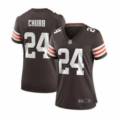 Outlet ❤️ Nike 👩 Women's Nick Chubb Brown Cleveland Browns Game Jersey 🔥
