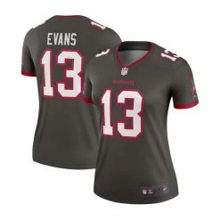 Budget 🥰 Nike 👩 Women's Mike Evans Pewter Tampa Bay Buccaneers Alternate Legend Jersey ⭐