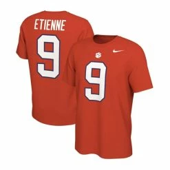 Discount 👍 Nike Men's Travis Etienne Orange Clemson Tigers Alumni Name Number T-shirt 👍