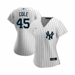 Buy 💯 Nike 👩 Women's Gerrit Cole White New York Yankees Home Replica Player Jersey 🎁