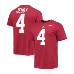 Cheapest 🎁 Nike Men's Jerry Jeudy Crimson Alabama Crimson Tide Alumni Name Number T-shirt 👏