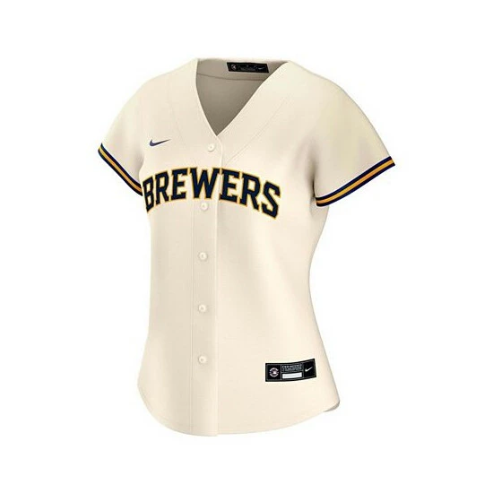Budget ๐ฏ Nike ๐ฉ Women's Christian Yelich Cream Milwaukee Brewers Home Replica Player Jersey โ๏ธ 4 Budget ๐ฏ Nike ๐ฉ Women's Christian Yelich Cream Milwaukee Brewers Home Replica Player Jersey โ๏ธ - Image 2