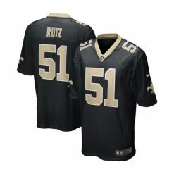 Best deal ✔️ Nike Men's Cesar Ruiz Black New Orleans Saints Game Jersey 🎉