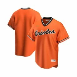 Deals ✨ Nike Men's Orange Baltimore Orioles Alternate Cooperstown Collection Team Jersey 🔔