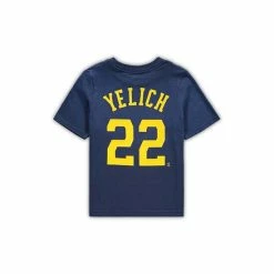 Top 10 💯 Nike Toddler Boys And 👧 Girls Preschool Christian Yelich Navy Milwaukee Brewers Player Name And Number T-shirt 🎉 -Outlet Nike Store unnamed file 1814