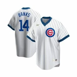 Best Pirce 🌟 Nike Men's Ernie Banks White Chicago Cubs Home Cooperstown Collection Player Jersey ⌛
