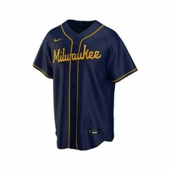 Deals 👏 Nike Men's Christian Yelich Navy Milwaukee Brewers Alternate Replica Player Jersey 🎁 -Outlet Nike Store unnamed file 1835